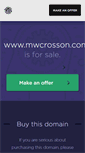 Mobile Screenshot of mwcrosson.com